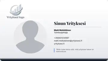 Henkilökortti – Alapalkki – Liukuväri – Musta