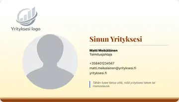 Henkilökortti – Alapalkki – Liukuväri – Kulta