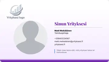 Henkilökortti – Alapalkki – Liukuväri – Violetti