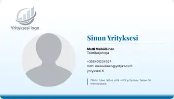 Henkilökortti – Alapalkki – Liukuväri – Taivaansininen