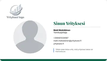 Henkilökortti – Alapalkki – Yhtenäinen – Vihreä