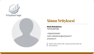 Henkilökortti – Alapalkki – Yhtenäinen – Keltainen