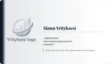 Yrityskortti – Vasen palkki – Liukuväri – Musta