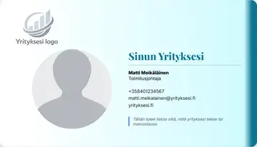 Henkilökortti – Oikea palkki – Liukuväri – Turkoosi