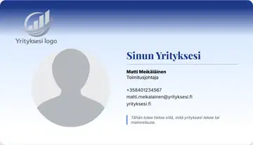Henkilökortti – Yläpalkki – Liukuväri – Kuninkaallinen sininen