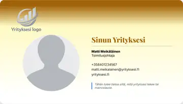 Henkilökortti – Yläpalkki – Liukuväri – Keltainen